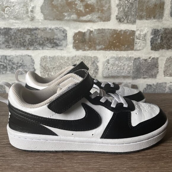 Nike Other - Nike Court Borough Low Recraft “Panda” (Black/ White, Size 1Y)